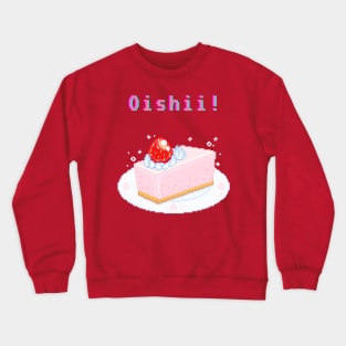 Kawaii Pixel Oishii Dream Dessert (strawberry mousse) Crewneck Sweatshirt